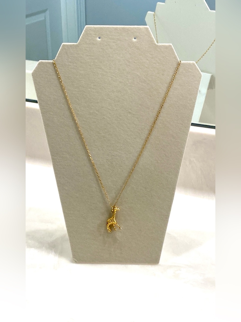 J. Crew Gold Giraffe Charm Long  Necklace